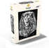 MyPuzzle Premium 1000 Piece Jigsaw Puzzle of Majestic Lion - Black and White Image for Adults