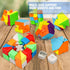 TOY Life Speed Cube Set, 10 Pack Magic Cube Bundle with 3x3, 2x2, 4x4, Pyramid, and Megaminx Cubes