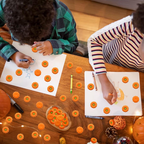Pumpkin Erasers for Kids, 70pcs Halloween Mini Erasers Bulk for Classroom Prizes, Game Reward, Goody Bag Filler