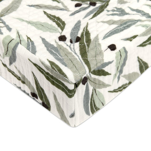 Babyletto 100% Quilted Organic Cotton Changing Pad Cover, GOTS-Certified, Fitted 360, Ultra-Soft