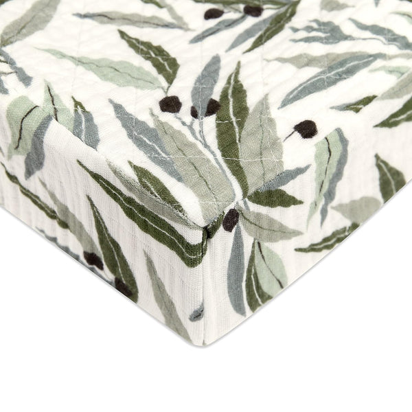 Babyletto 100% Quilted Organic Cotton Changing Pad Cover, GOTS-Certified, Fitted 360, Ultra-Soft