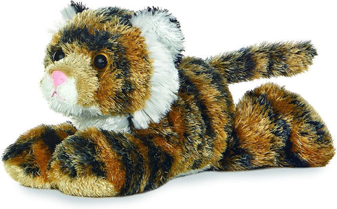 Aurora Bundle of 2 Plush Animals - 8" Tanya Tiger and Shazam White Tiger