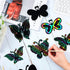 Sratte 120 Pcs Butterfly Scratch Cards, 12 Styles Rainbow Spring Crafts, Kids' Paper Craft Kits for DIY Decoration