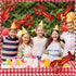 Silipull 24pcs Crab Boil Party Supplies Includes Crab Balloons Red and White Checked Tablecloth Fish Net Decorative