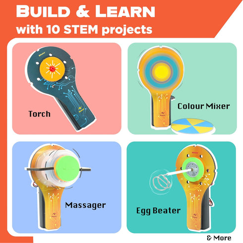10-in-1 5-12 Summer Butterfly EduFields STEM Kit Science Experiments & Projects for Kids Ages | Engineering Building