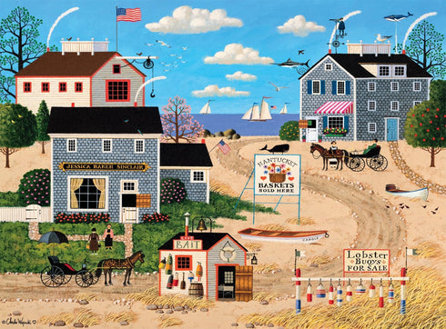 Buffalo Games Charles Wysocki Nantucket Breeze 1000 Piece Jigsaw Puzzle for Adults - Finished Size 26.75 x 19.75