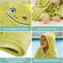 (0-5 HECCEI Toddler Hooded Bath Towel Premium Soft Fleece Baby Bath Cape Green Dinosaur Theme Swim Poncho Fun Dino Gift