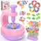 GirlsHome 300+PCS Fabric Flower Bouquets Toys, DIY Flower Making Kit for Kids,