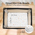 2 Pack 38x26 Pack Pack and Play Sheets, Waterproof Mini Crib Sheets Fitted - Organic Cotton N Play Sheets for Graco