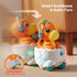 lalalark 2 1 Tummy 12-18 Dinosaur in Moving Musical Toy, Time Toys with Auto-Avoiding Obstacles, Interactive Musical