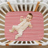 Jihqo 52" 28" Red White Stripes Crib Sheets for Boys Girls Soft Breathable Mini Crib Sheets for Baby x