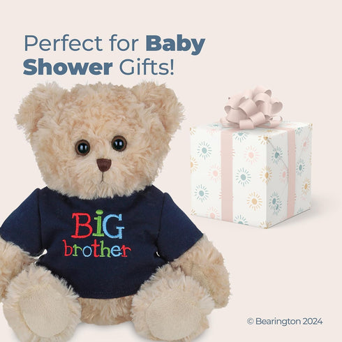 Bearington Big Buddy Teddy Bear, 12 Inch Stuffed Animal Big Brother