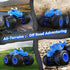 2.4GHz 3 4 5 6 7 8, 3+ AUUGUU Remote Control Car, Monster Trucks Toys with Light Spray, Birthday Gift for Kids All