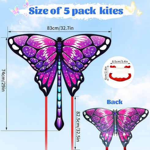 Easy to Fly Kite for Kids & Adults, Large Butterfly Kites with String for Outdoor Toys and Birthday Gifts