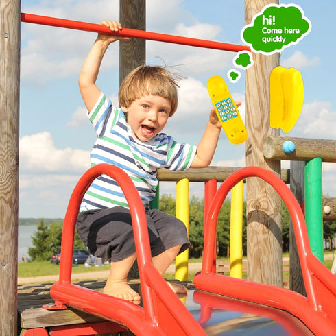 2 Pack Swingset Phone Toys, Playground Swing Set Telephone with Numeric Key for Kids Outdoor Accessories