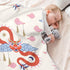 xigua Chinese Dragon Pattern Baby Blankets, 30 x 40 Inch, Super Soft Toddler Newborn Blanket, Double Layer for Crib