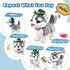 Ylpaprm Walking Husky Barking Dog Toy for Child Kid Licking Talking Puppy with Leash, Interactive Puppy that Barks Tail