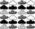 24 Pcs/Set Clouds Decal Vinyl Wall Sticker - Kids Room Nursery Decoration, Black Mural Art Decor for Bedroom