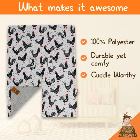 40"x30") Dear Baby Gear - Baby Car Seat Canopy - Infant Car Seats Covers - Carseat Canopies for Boys and Girls