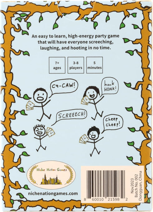 Bird Call - A Lively and Delightfully Absurd 5-Minute Party Game - Family Party Game, High Energy Card Games for Kids, Teens and Adults