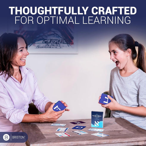 Hebrew Biblical Alphabet Flash Cards - Alef Bet 48 Letter Educational Jewish Language Learning Resource for Classroom