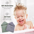2 Pack 100% 32x32Inch Spotted Play Hooded Baby Towels - Muslin Cotton for Newborns, Infants, Toddlers - Large Size