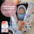 Floral Pattern Car Seat Cover and Nursing Cover - Soft and Stretchy