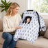 2 Car Seat Cover Baby, Carseat Covers Baby with Layers Breathable Windows, Windproof Infant Car Seat Cover, Kick-Proof