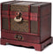 C2 Wooden Chest with Drawer - Collectible Fantasy Coins, Card Games, Dice Counter, and Jewelry Box