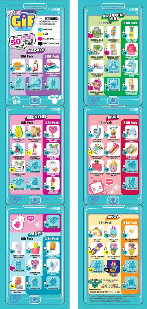 OH! MY GIF, Working Out Doughby Pack - Includes 3 Funny GIFS Brought to Life, Multicolor, Model Number 24119