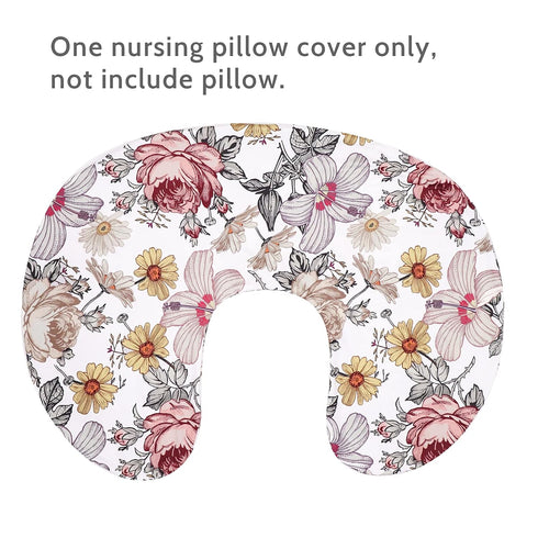 Charming Floral Slipcover for Nursing Pillow - Perfect for Baby Girls