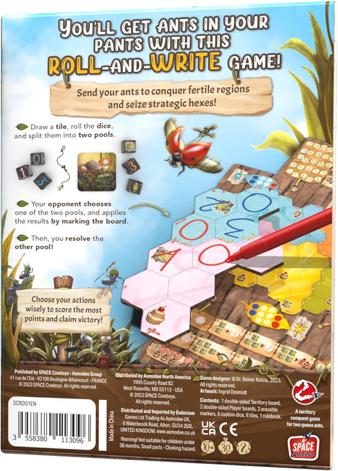 Space Cowboys Marabunta Board Game, Strategy Game of Ant Colony Domination for Kids & Adults, Ages 10+, 2 Players