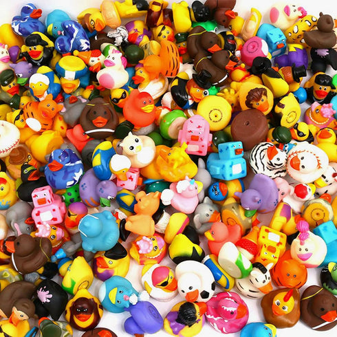 30 Pack 2.3 Inch (30 WQTHE Rubber Duck for Jeeps Ducking - Bulk Floater Duck for Kids - Baby Bath Toy Assortment