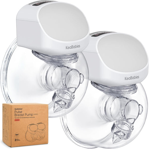 KeaBabies Breast Pump Hands Free, Wireless Breast Pump Wearable - Double Electric
