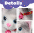 Cuteoy Walking Grey Cat Stuffed Animal, Talking Educational Plush Kitty Toy, Electric Interactive Animated Plushies for