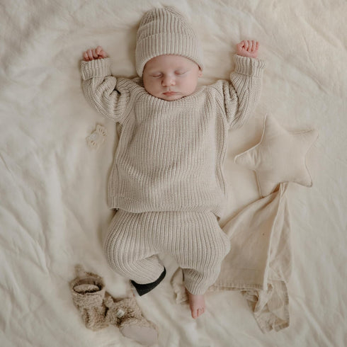 mushie Star Security Blanket, Baby Lovey, 100% Organic Muslin Cotton (Fog)