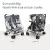 UPPAbaby G-Link and G-Link V2 Rain Shield - Waterproof Windproof Coverage, Quick Attachment