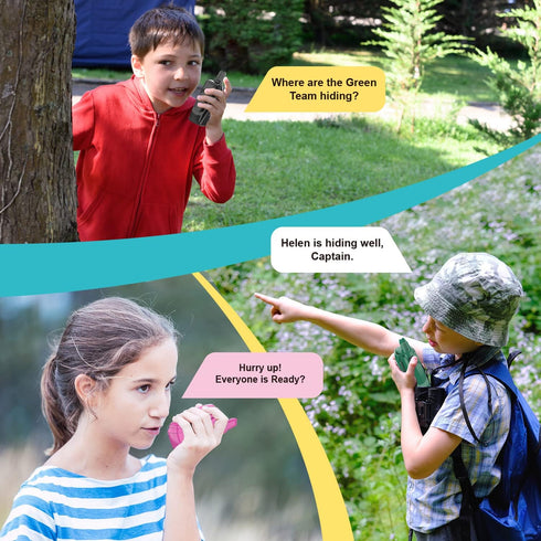 Walkie Talkies, 22 Channels Long Range for Boys Girls, Outdoor Camping Gear Toys for Kids Ages 4-12