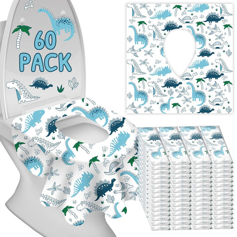DEEKI Disposable Toilet Seat Covers for Kids & Adults,Protect from Public Toilets While