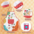 Set, Playset 2 Play Kitchen Accessories, Large Stainless Steel Toddler Cooking Kids Kitchen with Cutting Play Food