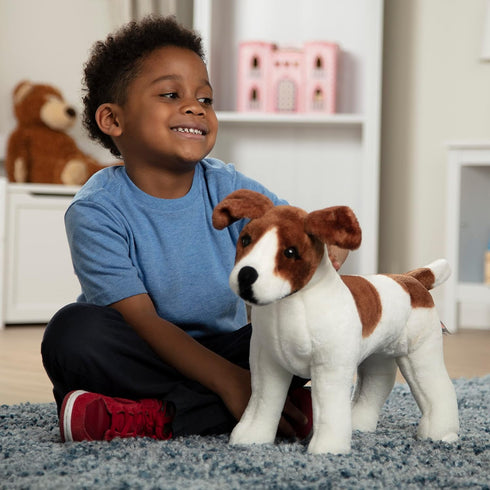 Melissa & Doug Giant Jack Russell Terrier Stuffed Animal Dog, Over 12 Inches Tall