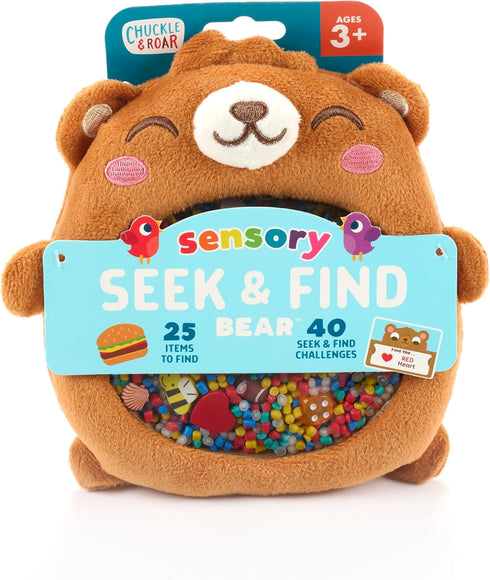 Chuckle & Roar - Sensory Seek & Find Bear, Scavenger Hunt Game for Toddlers, Great for Car Rides