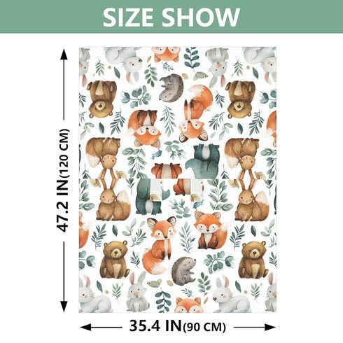 Mazeann Retro Forest Animal Car Seat Cover Baby Breathable Soft Infant Carseat Covers Canopies Babies Carrier Covers