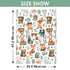 Mazeann Retro Forest Animal Car Seat Cover Baby Breathable Soft Infant Carseat Covers Canopies Babies Carrier Covers
