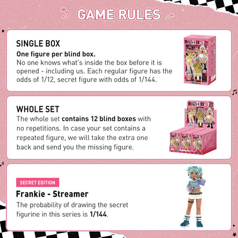 POP MART Peach Riot Rush Hour Series Figures Blind Box Figures, Random Design Action Figures Collectible Toys Home