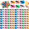 Syhood 150 Packs Mini Rubber Pigs with Sunglasses - Squeaky Piggy Bath Toys for Shower Birthday Party Favors