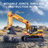 duturpo Mini Construction Trucks Playset for Toddlers, Excavator, Bulldozer, Forklift, Dump Truck, Gift for Kids