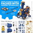 2-in-1 2 8+ 12+ Thames & Kosmos TrainBots: STEAM Maker Kit | Build Steampunk Robots w/LED Lights | Explore Robots