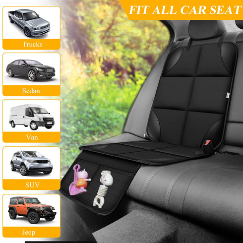 600D 1pc) Meolsaek Car Seat Protector for Child Car Seat, Durable Fabric Waterproof Car Seat Cover with Thick Pad