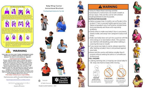 Baby Wrap Carrier Soft, Stretchy, Cotton Baby Wrap, Baby Sling, Nursing Cover Up for use with Newborn-Toddler: Evenly
